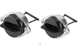 Boat Bung 25mm stainless Steel Base with Nylon Bung Transom Bung Complete X 2