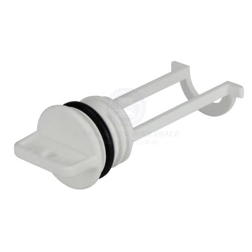 Boat Bung 2 PACK 44mm White Nylon Built in Retainer MADE IN AUSTRALIA