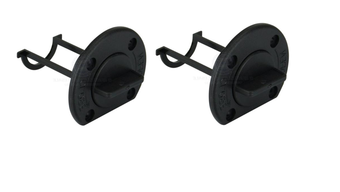 Boat Bung x 2 Plastic Plug & Base with O-Ring Seal and Built in Retainer 50mm Cut Out