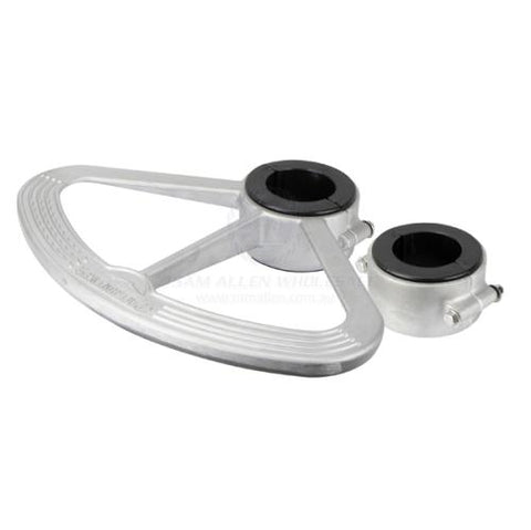 Boat Pedestal Footrest Suits Tube Post 72.6mm Heavy-duty cast Aluminium Springfield