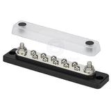 Buss Bar Heavy Duty 10 Way 2 Stud Clear Cover Max 150 Amps 48 Volts