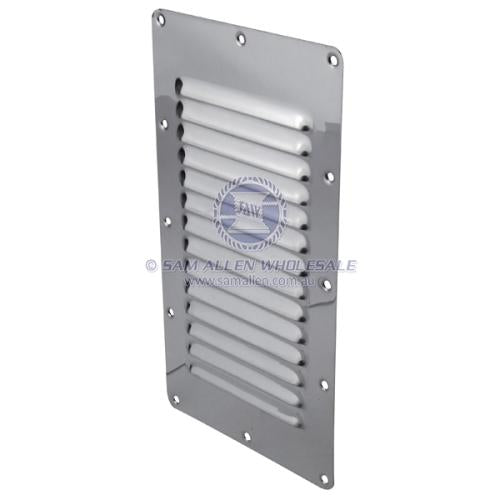 Stainless Steel Surface Mount louvre Vent 127mm x 228mm Boat Caravan Camper