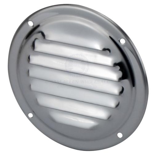 Stainless Steel Surface Mount Round louvre Vent Dia 100mm Boat Caravan Camper