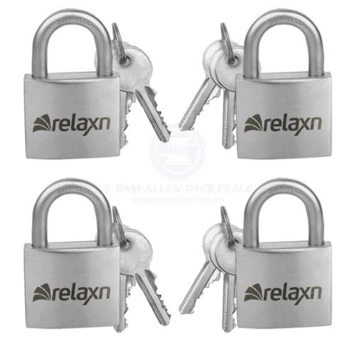Stainless Steel padlock 99% stainless Marine Padlock Pack 4 Keyed Alike Relaxn