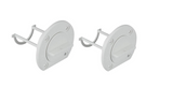 Boat Bung x 2 Plastic Plug & Base with O-Ring Seal and Built in Retainer 50mm Cut Out