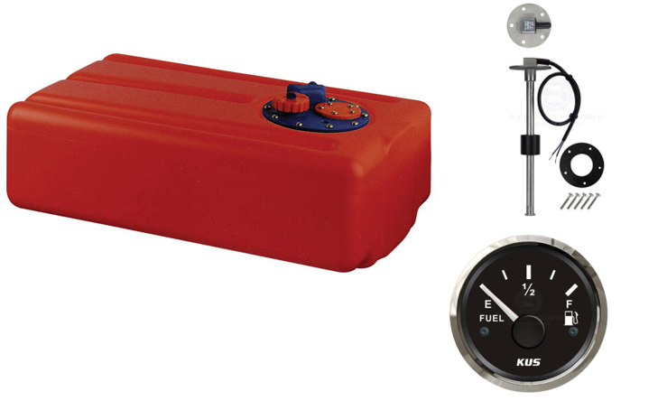 Boat 41Ltr Fuel Tank 650mm x 390mm x 200mm Can-SB® With Sender & Gauge