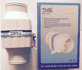 Inline Bilge Blower TMC 12 Volt 4.5 Amp 3.45 Cubic Metres Per Minute 4 Blade