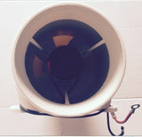 Inline Bilge Blower TMC 12 Volt 4.5 Amp 3.45 Cubic Metres Per Minute 4 Blade