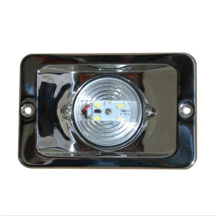 12 Volt LED Rectangular Light Stainless Cockpit 6 LED's