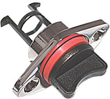 3 x Boat Bungs Chrome Base with plastic Bung Coarse Thread Transom Bung Complete