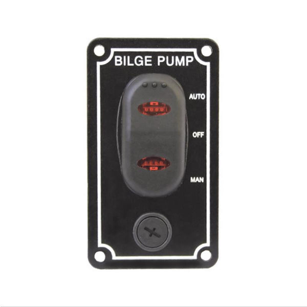 Bilge Pump Switch Panel LED Light 12 V Marine Bilge Control