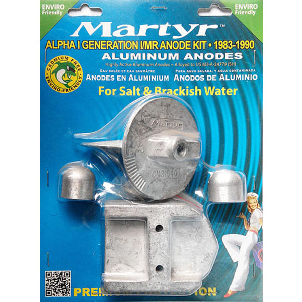 Mercury Alloy Anode Kit Outboard Alpha1 Gen1 Suits 1983-1990 Martyr Aluminium