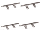 Rope Cleat for Boat/Marine 316 g Stainless steel 200mm slimline deck cleats x 4