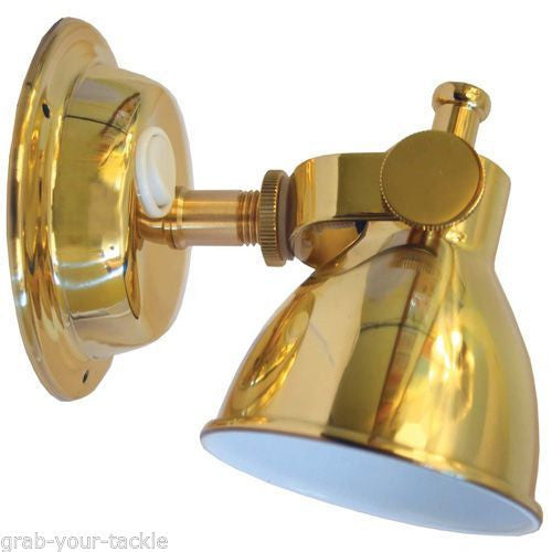 Brass Bunk Light Reading Lamp White LED Light 12v
