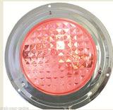 LED Dome Light Stainless Steel Red Night Light/White Combo