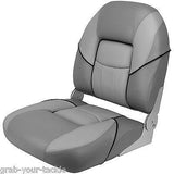 Boat Seat Deluxe Folding Padded Grey Top Quality Relaxn Marine Chair X2