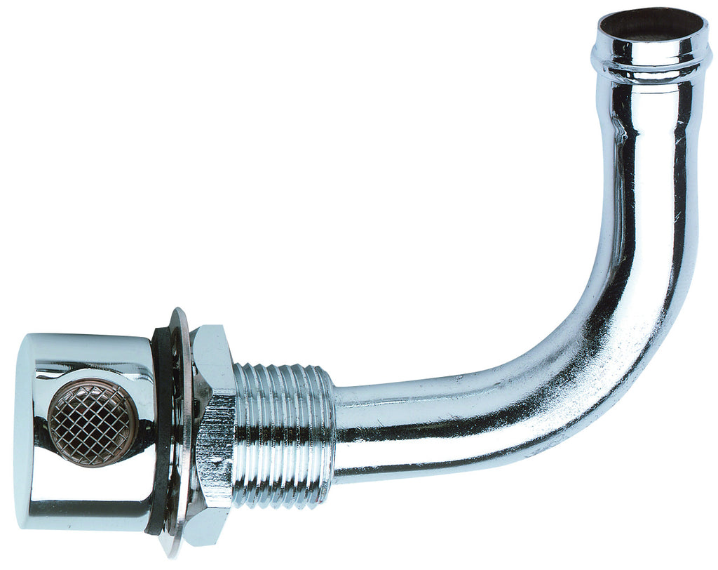 90 Degree Fuel Breather Marine Boat Fuel Tank Chrome brass with pipe facing up