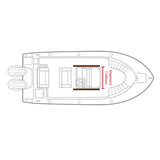 Boat T Top 380 Folding T Top RELAXN® 380 Black Canvas & Powder Coated Frame