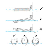 Stern pad Jumbo White 165mm x 120mm x 25.4mm VHB Adhesive 200KG Strength