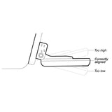 Stern pad Jumbo White 165mm x 120mm x 25.4mm VHB Adhesive 200KG Strength