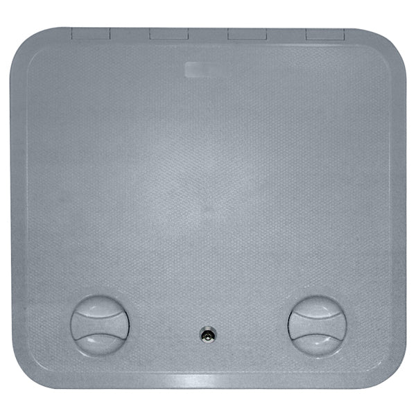 Access Hatch Caravan Boat Access Locker Hatch Grey with Lock 460 x 510 EUROPA