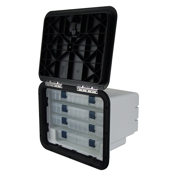 Tackle Box Fishing Tackle Storage Trays x Black