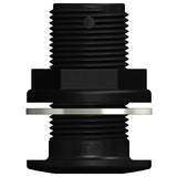 Trudesign 90422 Skin Fitting Domed 1" BSP Black nylon thru-hull connection