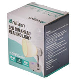 2 X Caravan Boat Bulkhead Reading Lights LED  With USB Outlet Chrome / White Housing Head