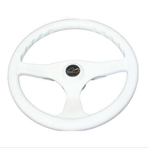 Boat Steering Wheel 3 Spoke ALpha 340mm Sports Wheel Marine White