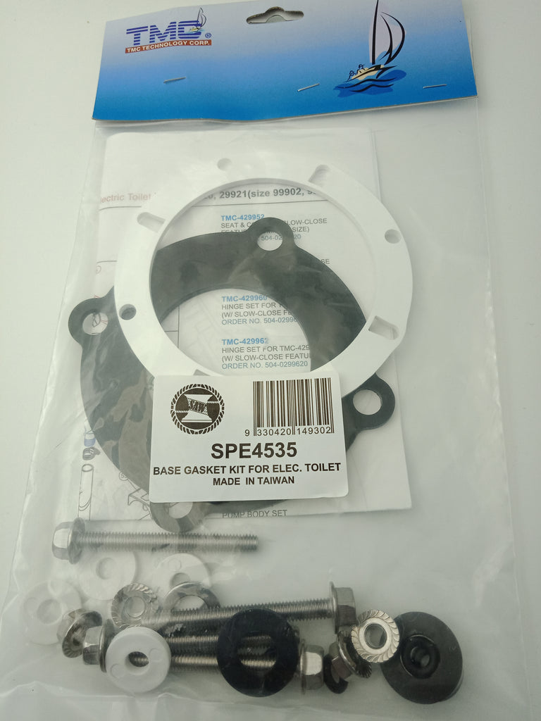 TMC Base Gasket Kit For Electric Toilet SPE4535 ET3822 Suits Standard & Large Bowls