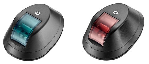 Boat Black LED Navigation Lights 12 Volt Port & Starboard