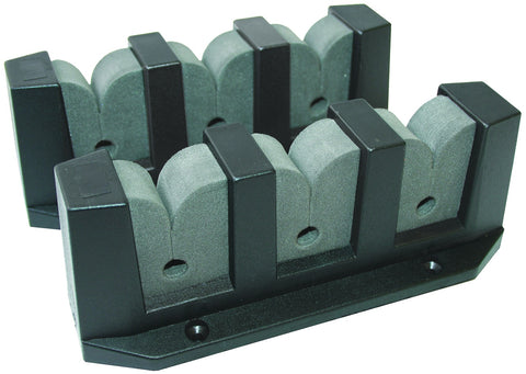 3 Rod Holder Horizontal Rack Boat Fishing Marine Storage Black ASB Plastic x 2
