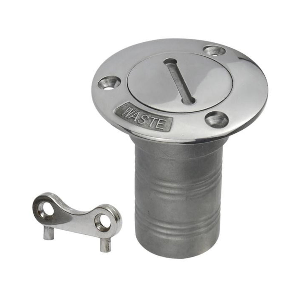 316 Marine Grade Stainless Steel WASTE Boat Deck Filler & Key 38MM
