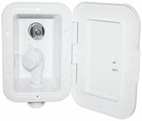 White Transom Shower kit with 5 metre Hose Flush Mount