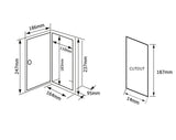 White Transom Shower kit with 5 metre Hose Flush Mount