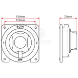 Battery Selector Switch Heavy Duty 4 Position Surface Mount Relaxn