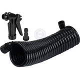 Deck Wash Hose for Boats Caravan washing 7.5 Metre Multi-Purpose Coil Hose & Power Spray Nozzle