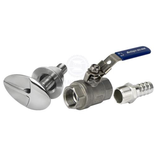 Deck wash water pickup kit Super Sucker Stainless Steel suit 3/4 ID flexible hose