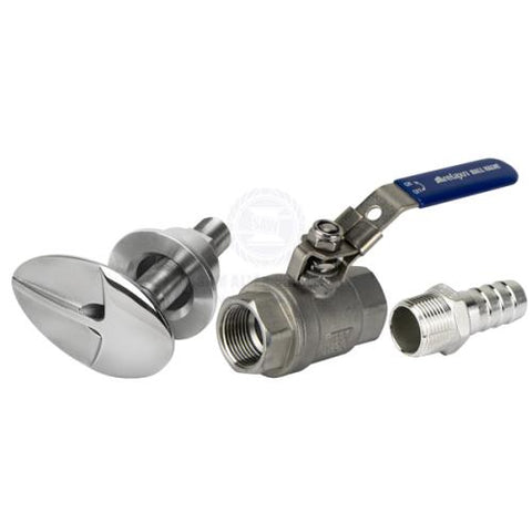 Deck wash water pickup kit Super Sucker Stainless Steel suit 3/4 ID flexible hose