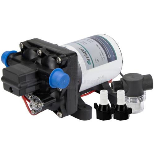 Pump Water Pressure 24V 11.3 LPM with Strainer Self-Priming Caravan Boat Relaxn