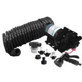 Deck Wash Kit Relaxn 12v 20.0 L/min 70psi includes Pump, Hose, Nozzle, Filter & Tails