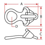 Mooring Chain Claw / Anchor Chain Claw Suits 10-13mm Chain 316 Stainless Steel