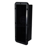 Boat Side Pocket Holder Rectangular Can-SB® Horizontal Flush Mount Black Plastic