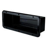 Boat Side Pocket Holder Rectangular Can-SB® Horizontal Flush Mount Black Plastic