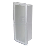 Fire Extinguisher Holder White With Clear door Caravan Boat RV Fire Extinguisher case suits 2kg Extinguisher