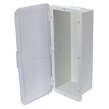 Fire Extinguisher Holder White With Clear door Caravan Boat RV Fire Extinguisher case suits 2kg Extinguisher