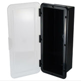 Fire Extinguisher Holder Black With Clear door Caravan Boat RV Fire Extinguisher case suits 1kg extinguisher