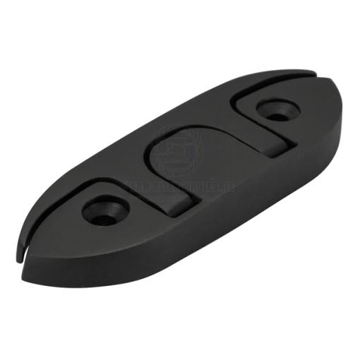 Rope Cleat Folding Mooring Boat Marine 316G Stainless Steel Black PVD 120mm