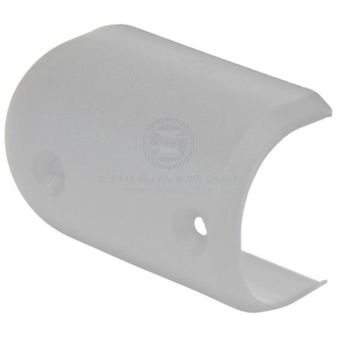Gunwale End Caps - Gunnel White Round Nylon Fender strip cap 40mm X 2 pieces