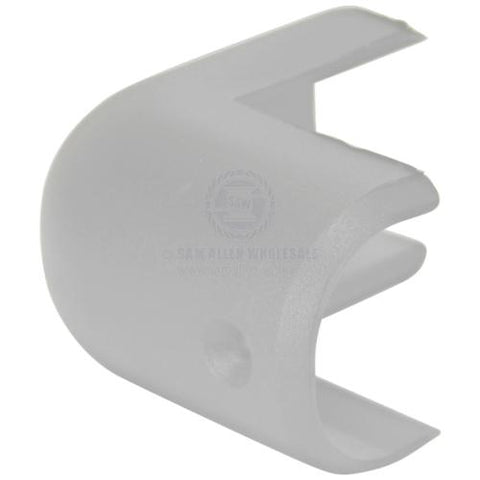 Gunwale Corner Caps - Gunnel White Round Nylon Fender Corner Cap 35mm X 2 pieces